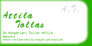 attila tollas business card